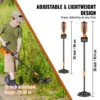 VEVOR Metal Detector for Kids 6Inch 25''-37'' Adjustable Length IP68 Waterproof Search Coil with LCD Display for Detecting Gold 3