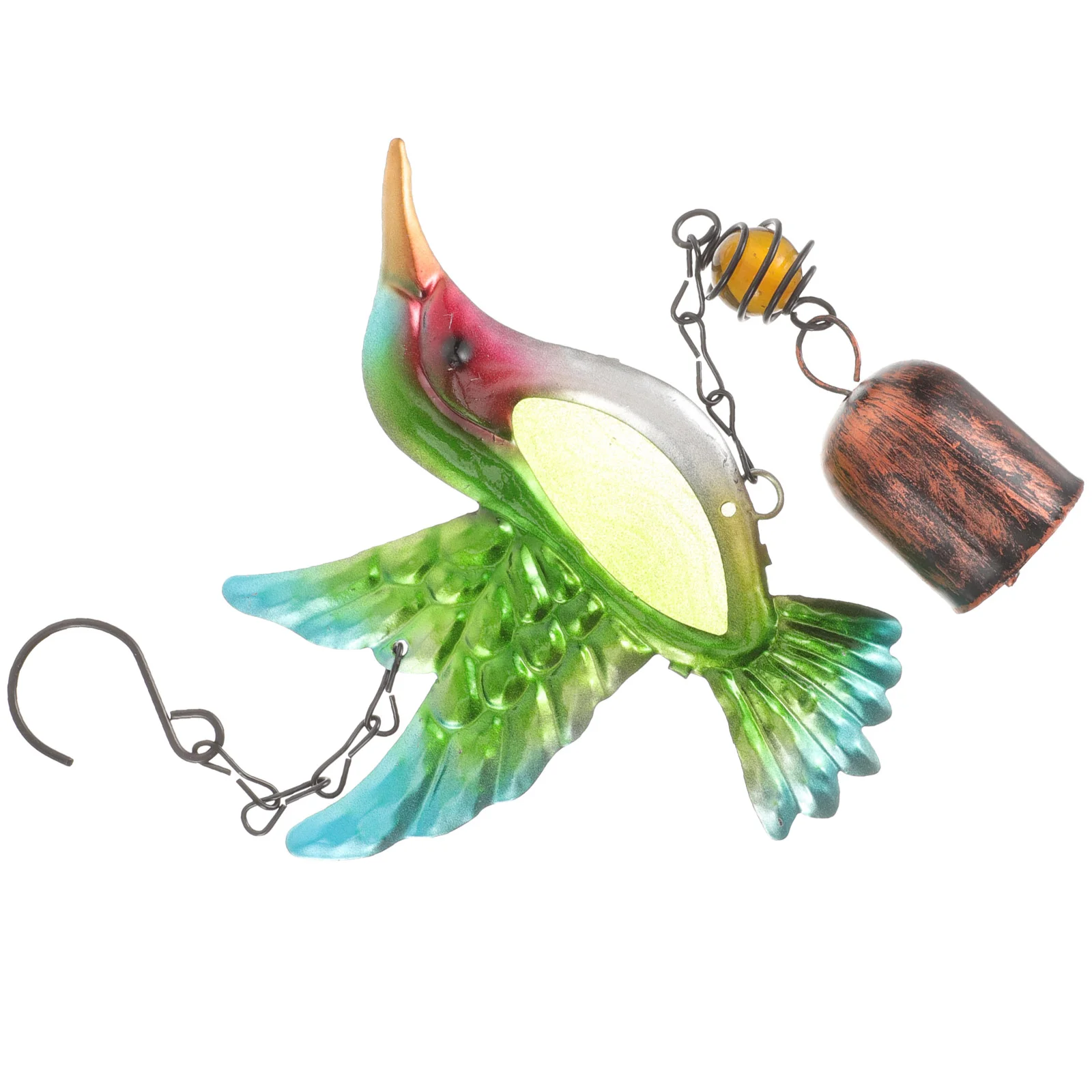 

English title: Bird Wind Chime Vintage Metal Hummingbird Ornaments Iridescent Hummingbird Pendants Outdoor Garden