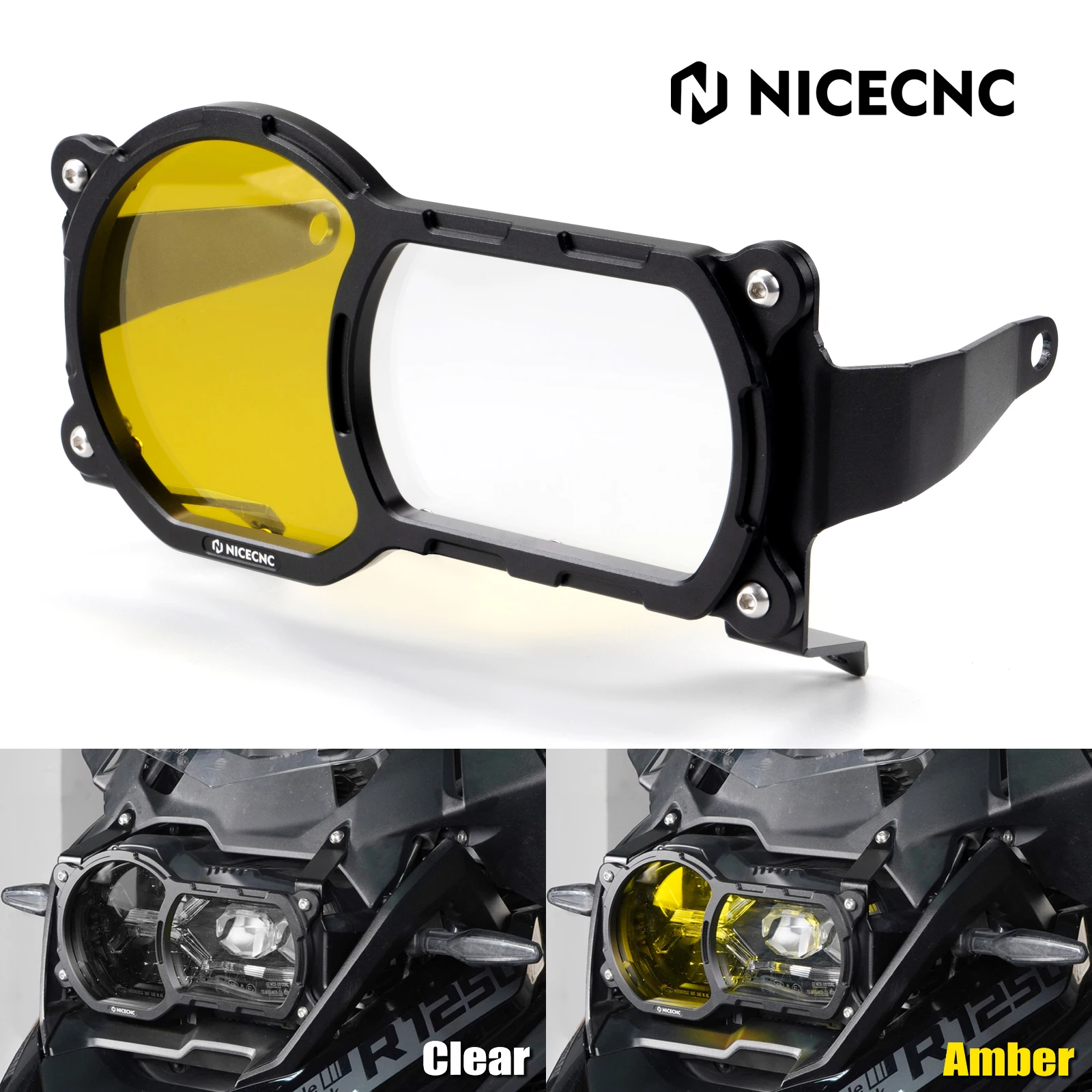 For20202023BMWR1250GSHeadlightProtectorMotorcycleHeadlampHeadlightsGuardCoverforBMW