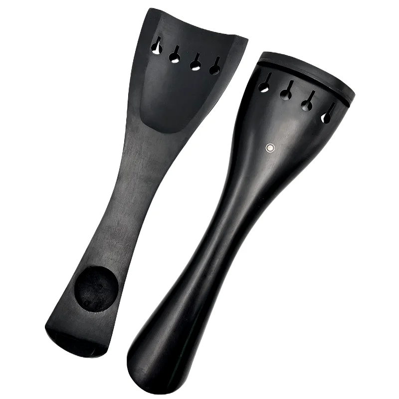 Cello Support Parts Cello Tailpiece 1pcs Ebony 3/4 4/4 Double Bass Upright Bass Tailpiece Endline Tailgut Tailcord
