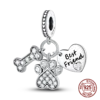 Inlaid Zircon Charm Beads 925 Sterling Silver Color Love Heart Snake Dangle Fit Original Bracelet Charms Pendant Jewelry 6