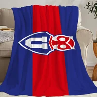 Football C-Chile LOGO U-University Blanket Travel And Gift Comfort Warm Soft Plush Suitable For Sofa Living Room Office Bedroom 1