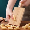 Wooden Gnocchi Board for Italian Dumpling Making Pasta Texture Tool with Handle Ribbed Surface Spiral Shape Baking Kitchen Aid