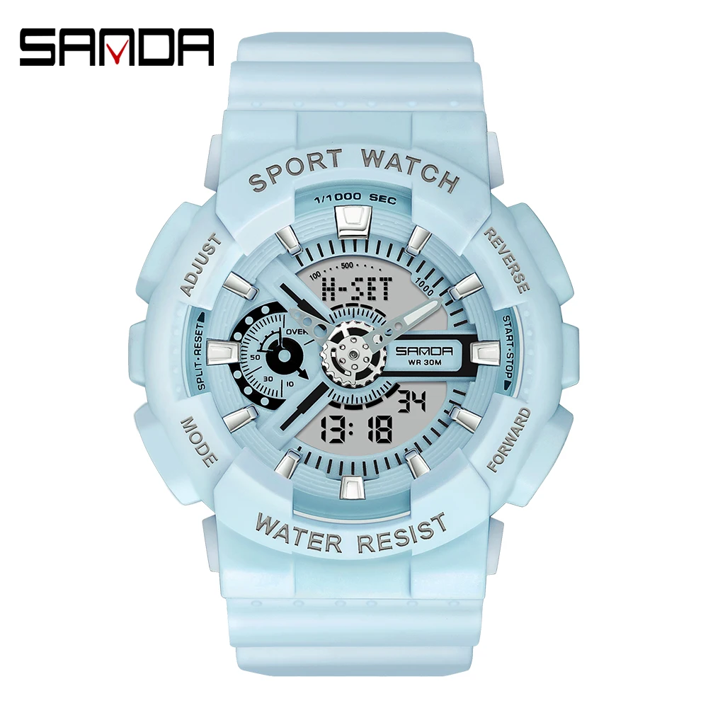 Sanda New Style Korea Edition Youth Night Light Electronic Movement Fashion Fashion Student Watch 