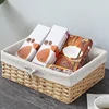 Handmade Storage Baskets Snack Picnic Baskets Handmade Rattan Basket Woven Sundries Organizer Closet Wicker Baskets cesta mimbre 4