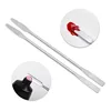 2pcs/set Stainless Steel Mixing Spatula Tool Spatuler Rod Dental Nail Art Makeup Foundation Eyeshadow Mixing Stick Color Tools 1