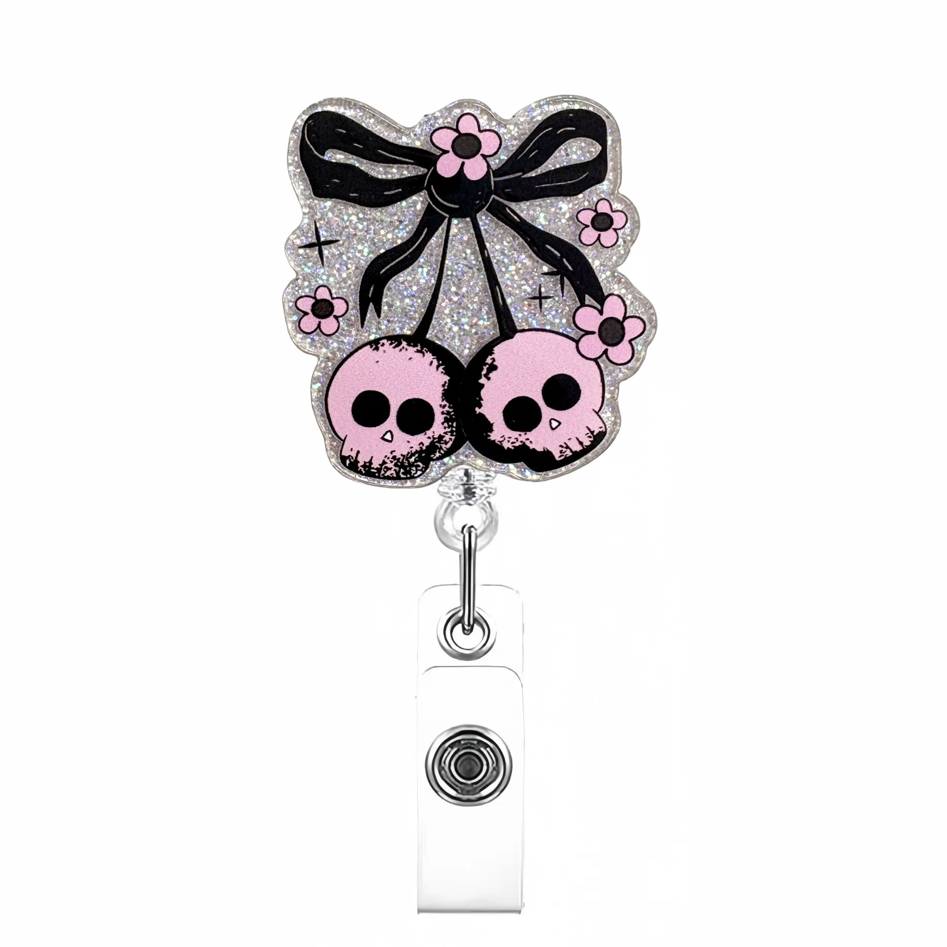 Halloween Nurse Badge Reel - Cute Ghost Boo Retractable ID Holder, Funny Gift For Medical Staff - View #2