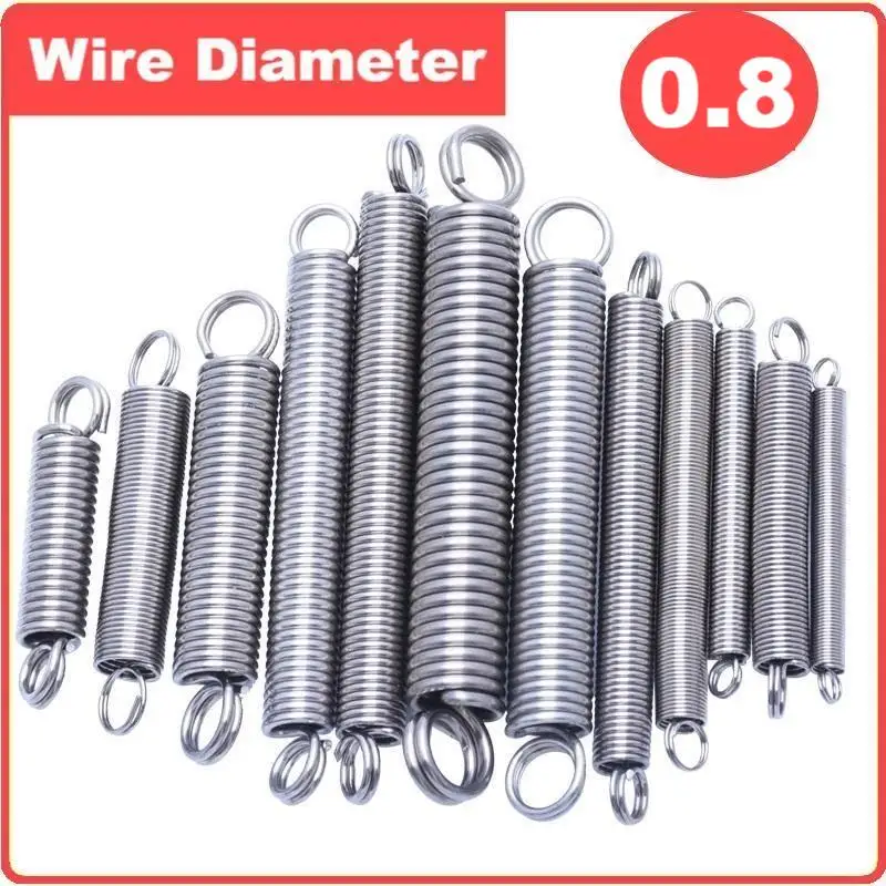 Spring Loop Cable 304-stainless-steel-pull-spring-double-loop-closed-hook-and-loop-Wire ...