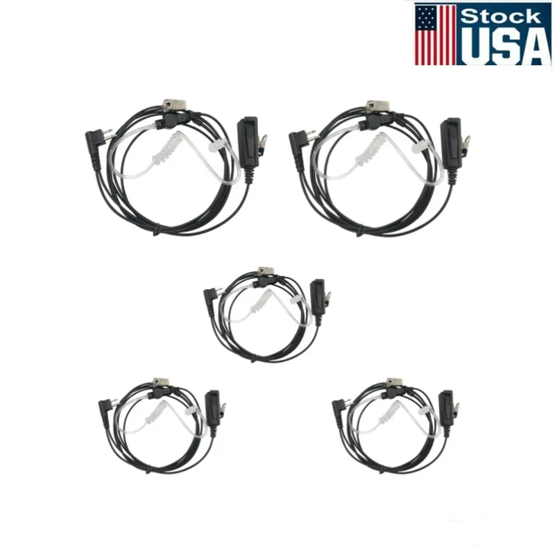 5PCS Security Earpiece Headset With Mic For CLS1110 CLS1410 CP110 RDM2070D Two Way Radio