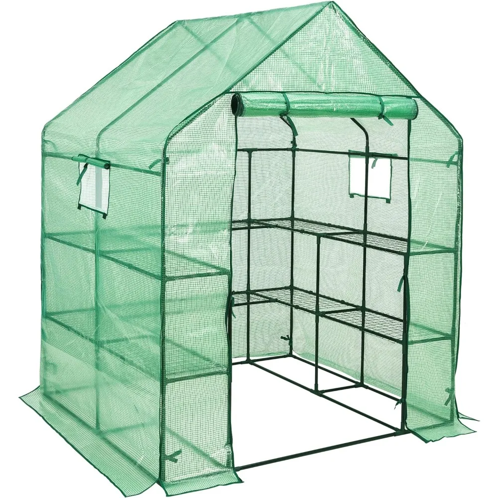 

Flowers Greenhouse Free Shipping 57x61x80 Inch Large Greenhouse Plant Garden Hot House for Herbs Planting Outdoor Supplies Home