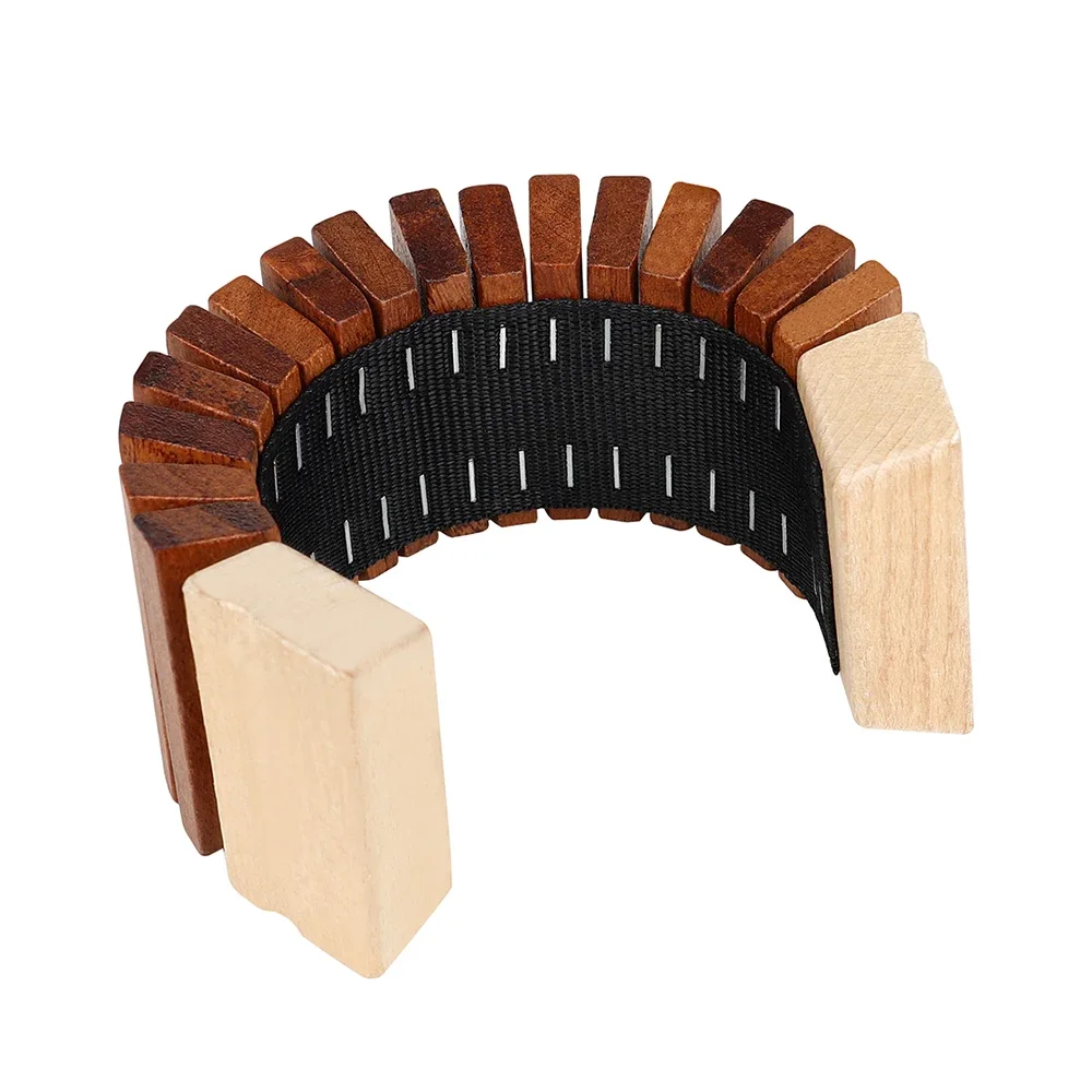 Orff Musical Instruments Wooden Castanets Clapper Shaker Percussion Tooth Wood Sounder Kids Educational Toys Beginner Allegro