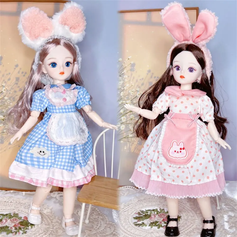 BJD Dolls and Clothes with Multiple Movable Joints 30cm 1/6 3D Simulated Eye Hinge Doll Girl's DIY Dress Up Birthday Gift Toy 4