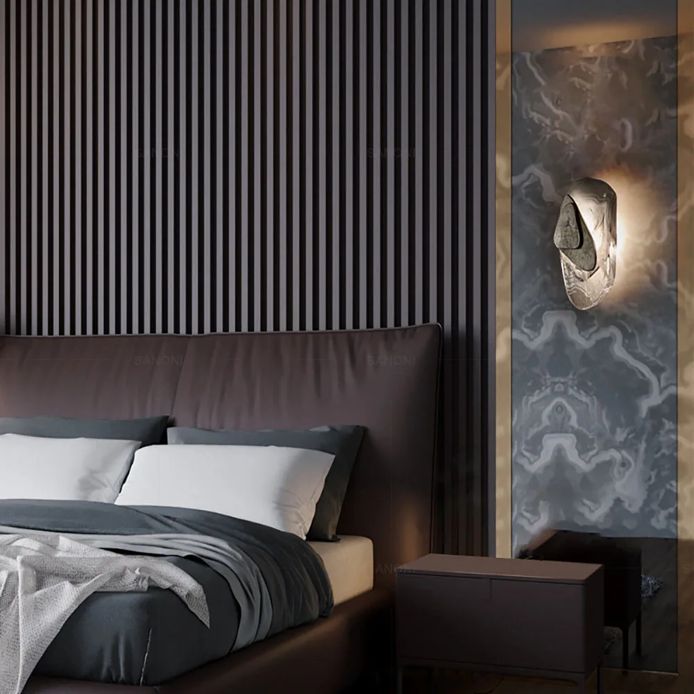 Modern LED Wall Lamp Bedside Sconce for Living Room Bedroom Background Aisle Entrance Stairs Patio Home Decor Lighting Fixture
