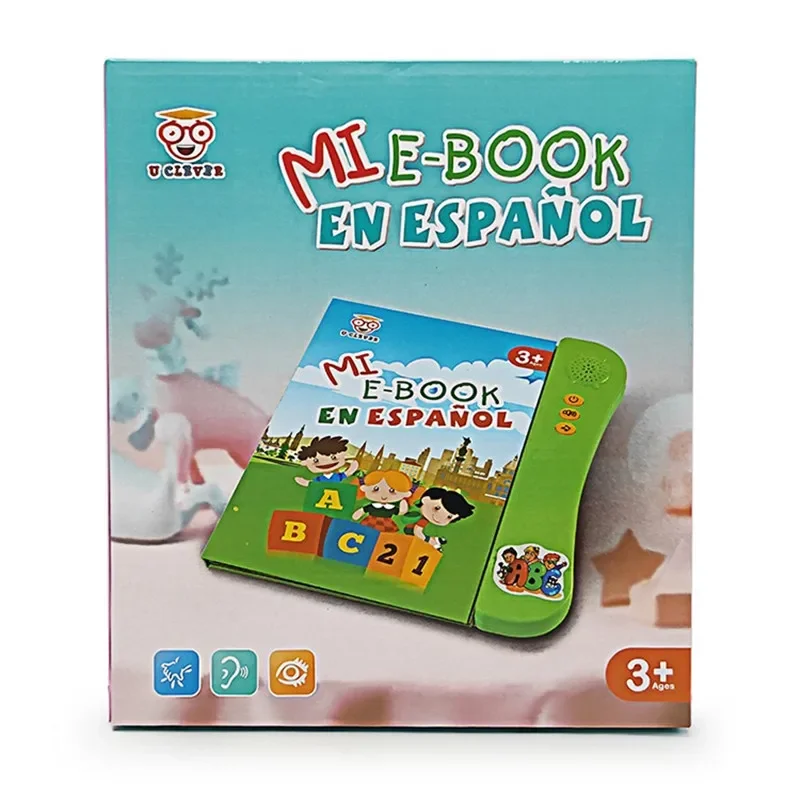 Learning Sound Book Reading Machine Educational Toy for Children Spanish