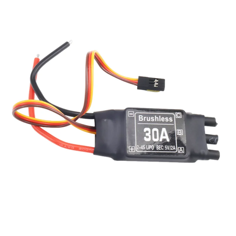 Vue détaillée d'un moteur brushless 2212 920KV avec son ESC 30A pour drone