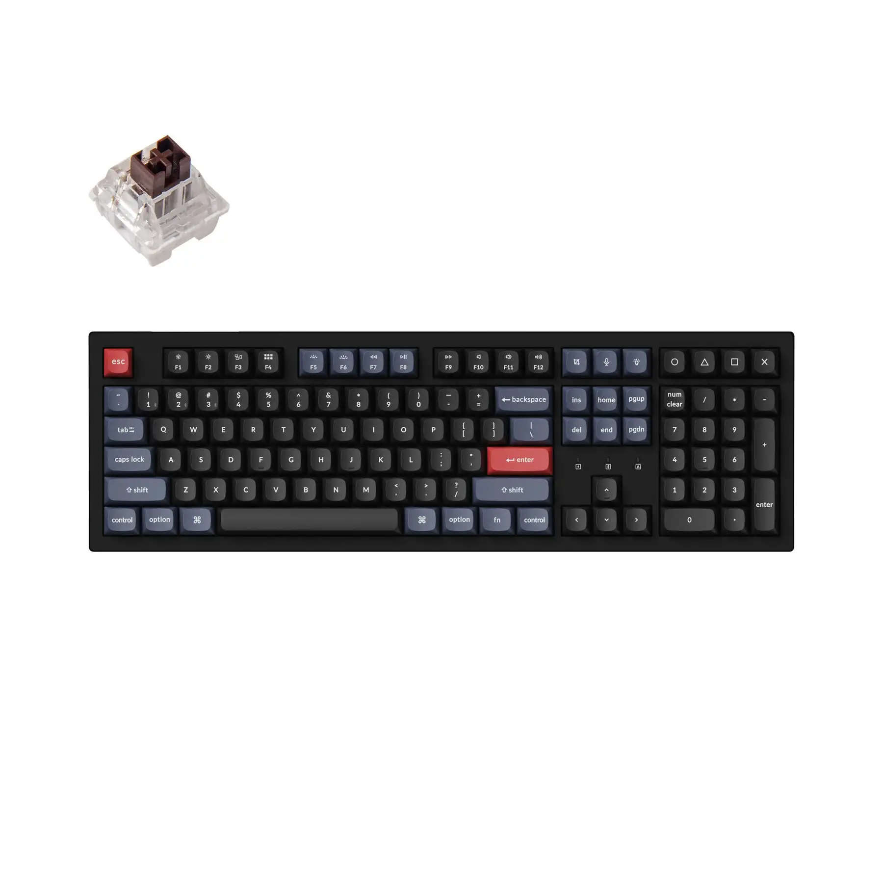 

Беспроводная механическая клавиатура Keychron K10 Pro G QMK/VIA, полностью собранная, с горячей заменой, двойные колпачки клавиш PBT, белая подсветка