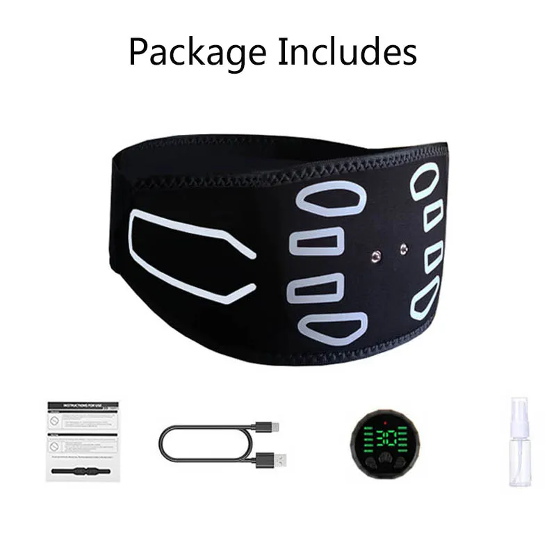 Abs Trainer Muscle Toner Smart Abdominal Toning Belt Abdomen Waist Belly Slimming Massager Home Gym Fitness Equipment