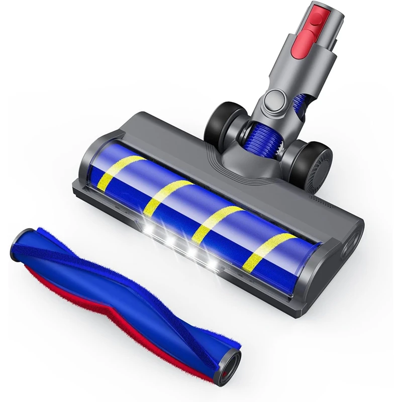 

Насадки для деревянного пола для пылесосов Dyson V7V8V10V11V15 с фонариками, включая мягкие и полипропиленовые роликовые детали
