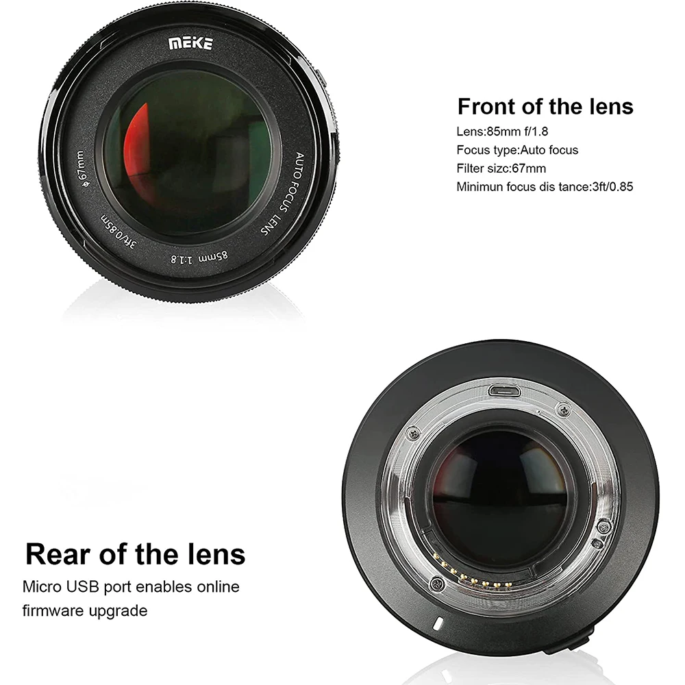 Meike 85mm f1.8 for Nikon Lens AF Full Frame Aspherical Medium Telephoto Portrai