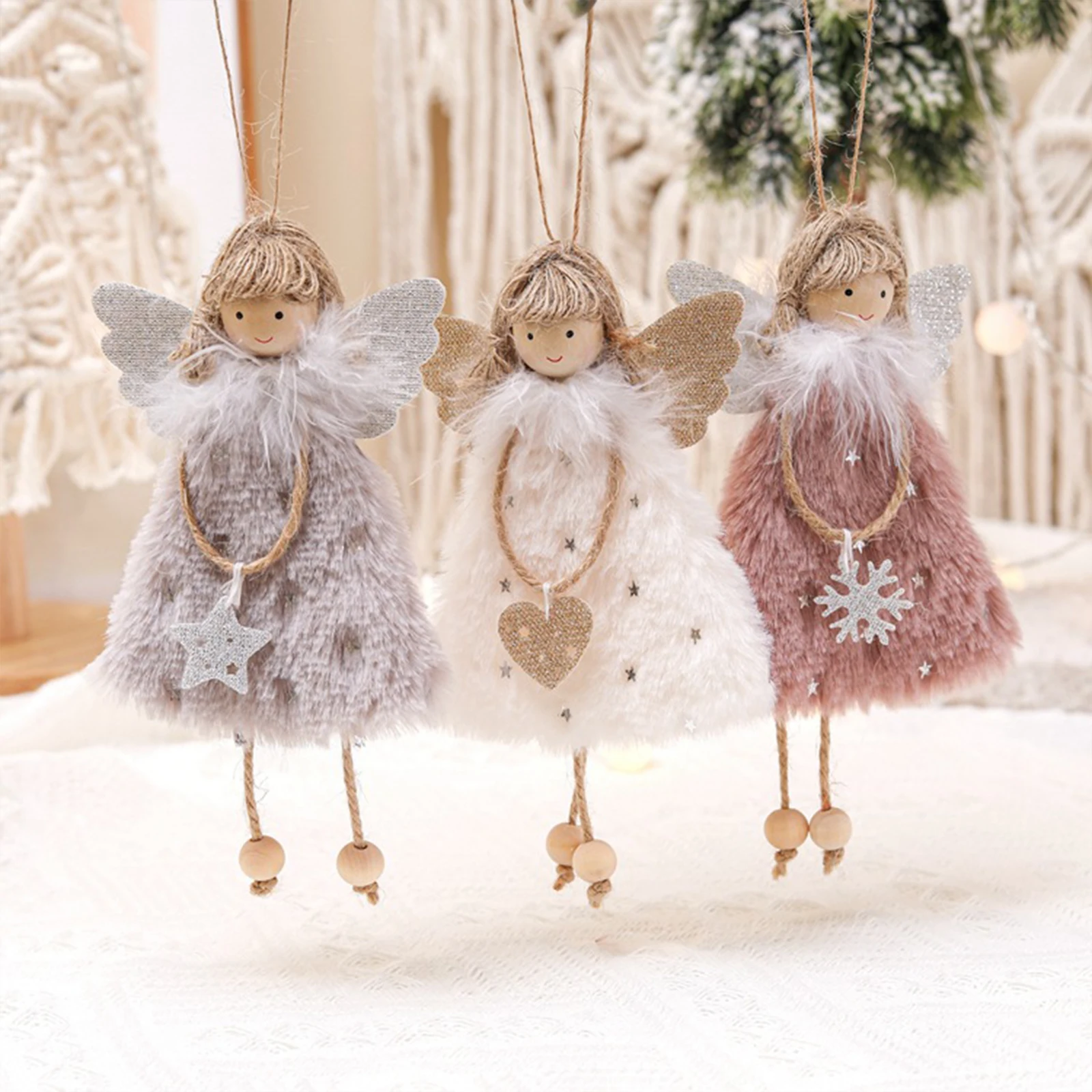 

Angel Doll Christmas Ornaments Merry Christmas Decorations for Home Garland Christmas Tree Decor Navidad Xmas 2023 New Year 2024