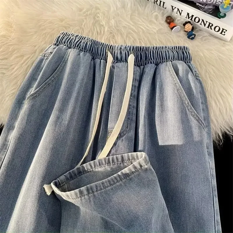 Light blue-large straight string