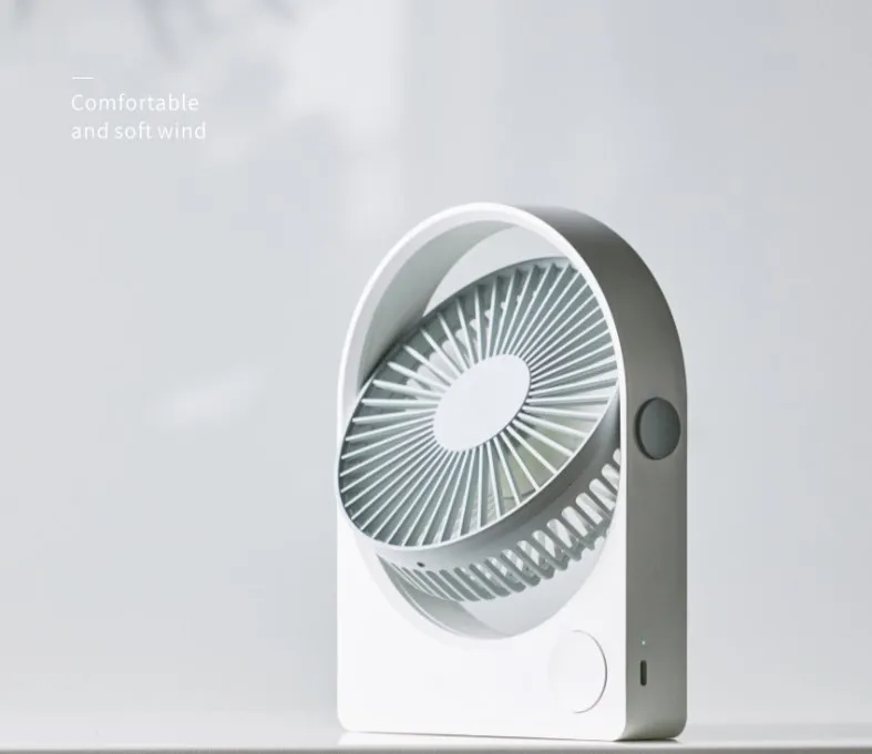 Description Picture 2 of itemDesktop fan small dormitory USB small fan silent office desk student mini charging outdoor ultra long endurance strong cooling h