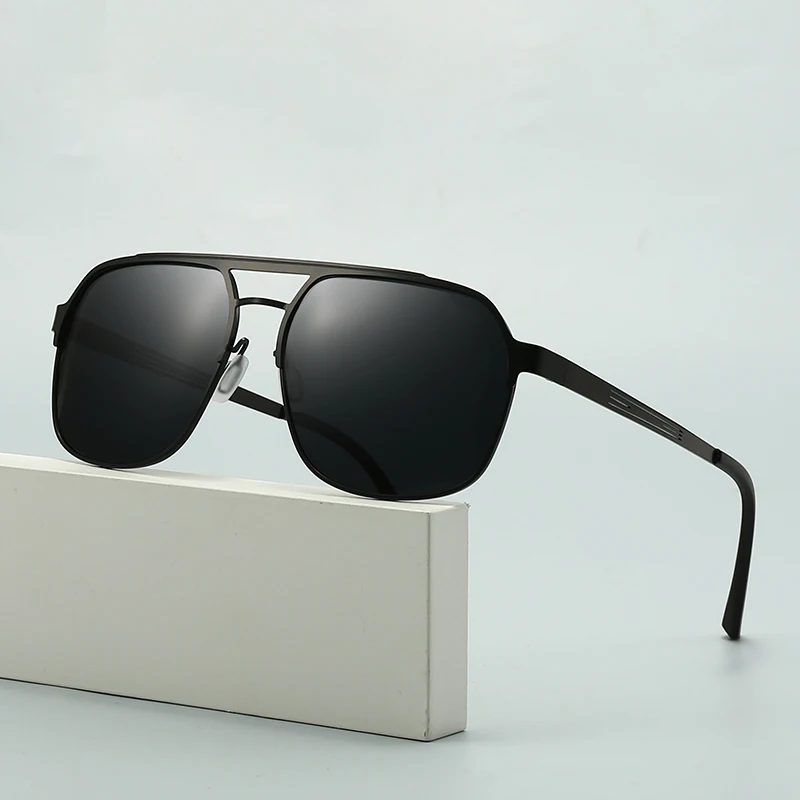 New Glasses Men's Polarized Sunglasses Retro Square Sunglasses Driver's Mirror 5148