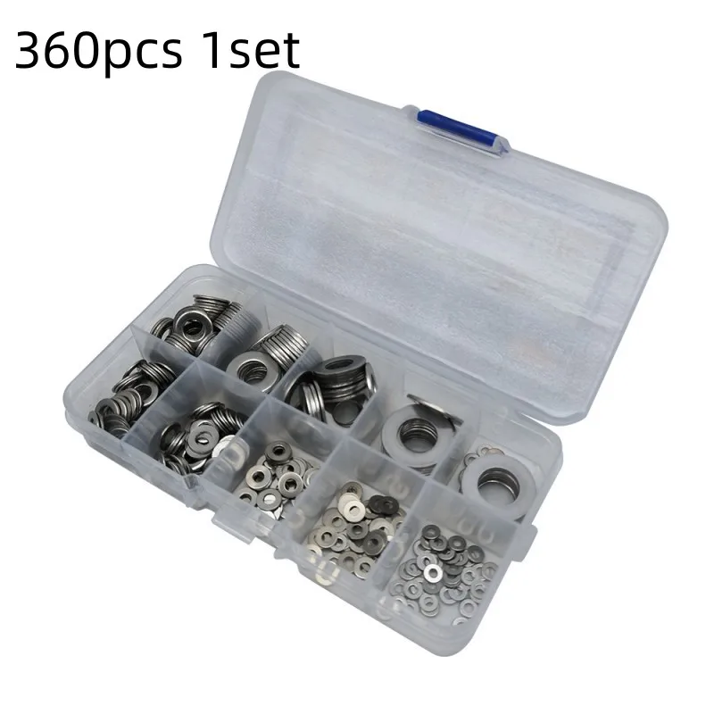 

684/180Pcs Stainless Steel Sealing Solid Gasket Washer M2 M2.5 M3 M4 M5 M6 M8 M10 Sump Plug Oil For General Repair Seal Ring Set