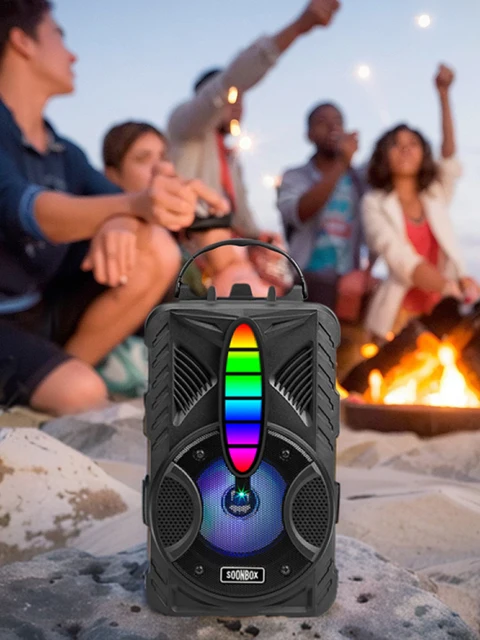 5.0 Bluetooth-Compatible Speaker Subwoofer Sound System IPX5 Waterproof Small Speaker Up To 3H Playtime for Home Outdoor Party 6
