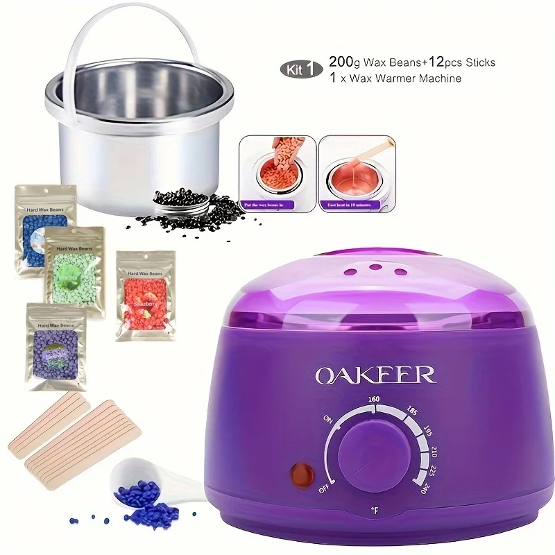 200ml Wax Melting Machine Wax Heating Pot Hair Removal Machine Bean 200g Beans US/EU Plug hair removal wax heater hair removal wax paraffin wax machine