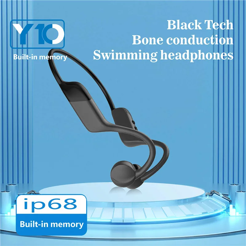 Y10 True Bone Conduction Earphone with 32GB Memory Card TWS Wireless