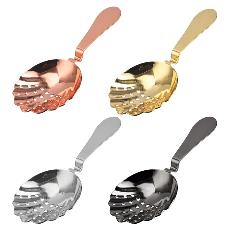 

Shell-shape Bar Cocktail Strainer Stainless Steel Strainer Ice Cube Strainer Dropship