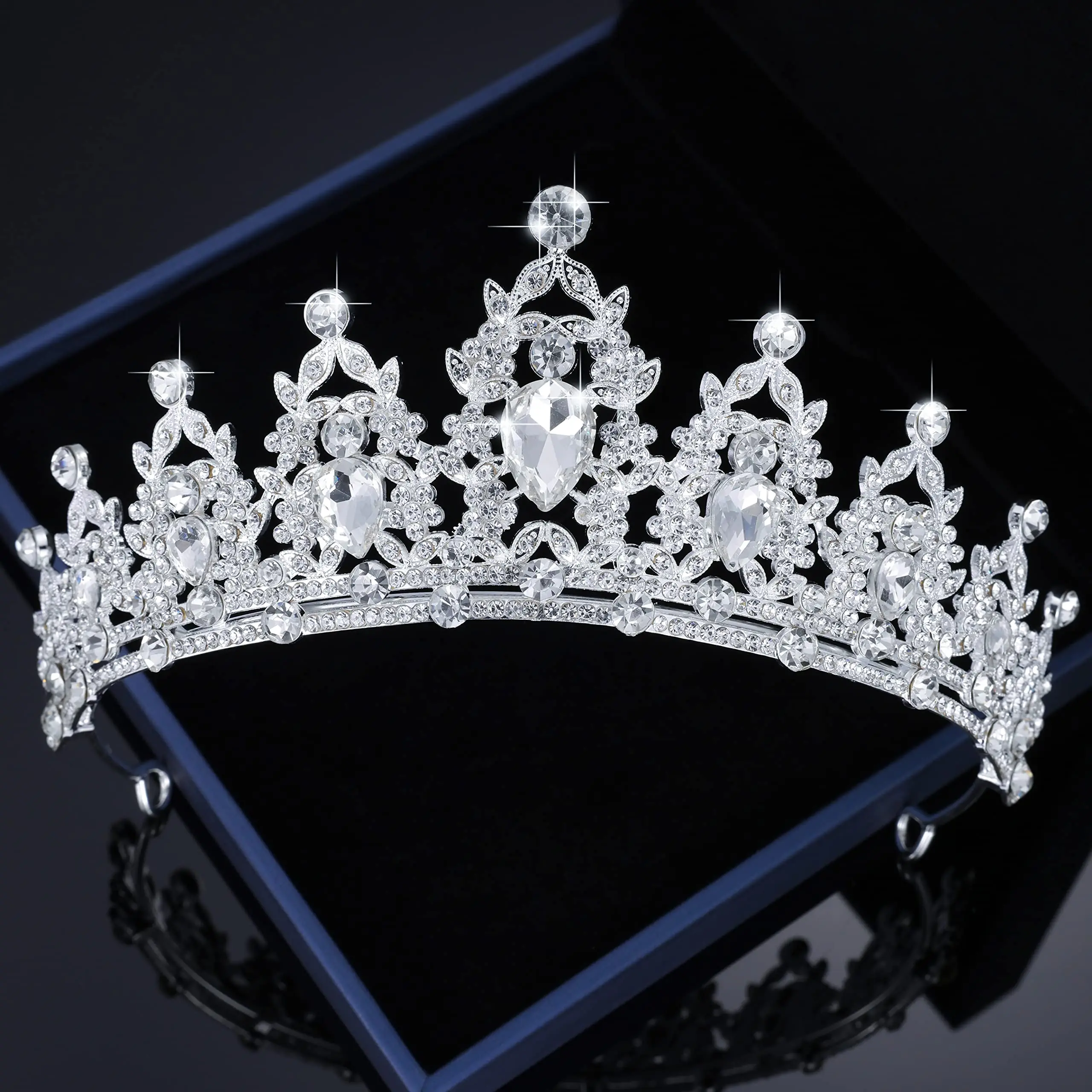 Summen Encyclopedia Penneven Luxury Hair Tiara Crystal Bridal Tiara Crown Silver Diadem Veil Wedding  Princess Hair Accessories Headpieces Jewelry - AliExpress