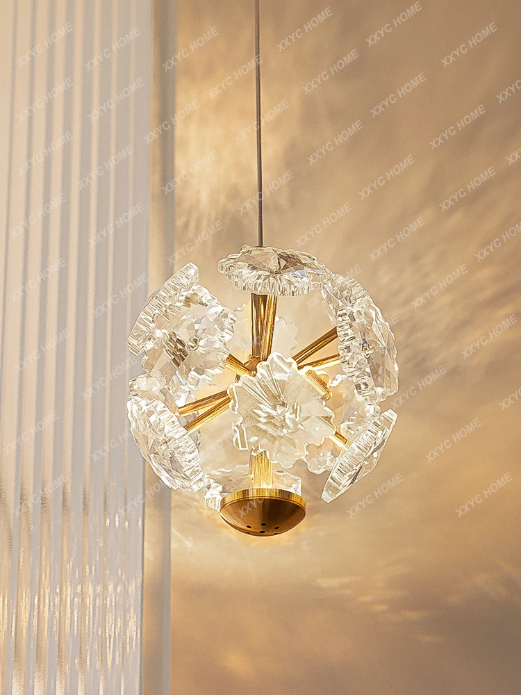 

Crystal Bedside Chandelier Post-Modern Room Bedroom Small Lamps Creative Dining Room Dining Room Decorative Lamp