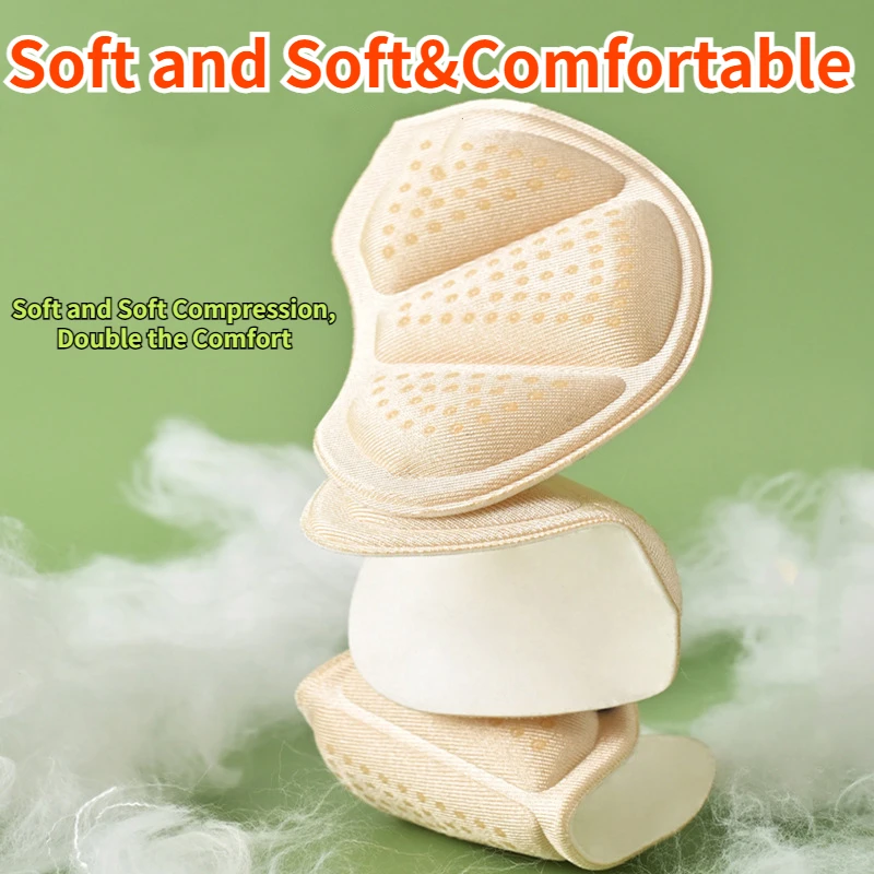 2Pair Heel Stickers Heel Protectors Sneaker Shrinking Size Insoles Anti-wear Feet Shoe Pad Adjust Size High Cushion Inserts
