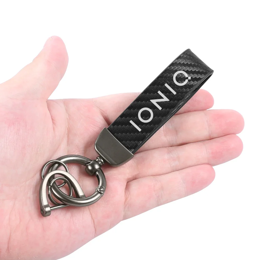 Carbon Fiber Pattern Auto Key Holder & Keychain Creative Styling Accessories