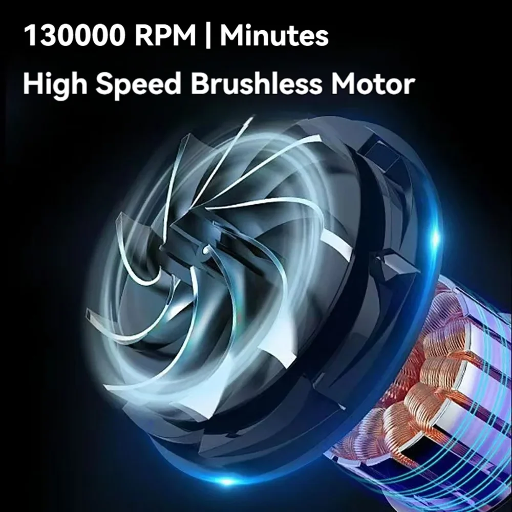 130000RPM 7.4V 4000mAh Mini Turbo Jet Fan Portable Air Blower Turbofan Brushless Blower Wireless Super Powerful Wireless Blower 4
