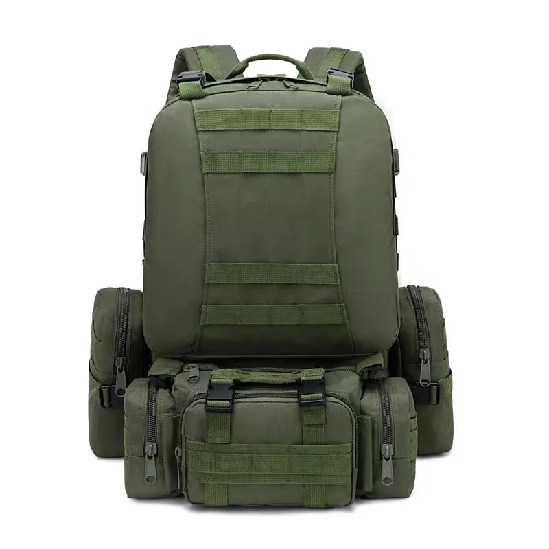 50L Tactical Backpack Men Waterproof 4 In1 Molle Sport Tactical Bag Outdoor  Hiking Climbing Army Fishing Travel Laptop Backpacks