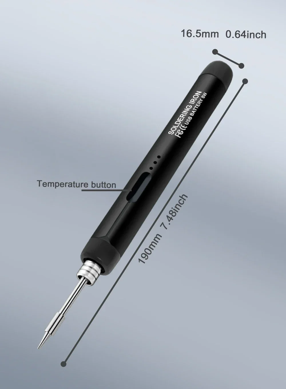 USB Wireless Digital Electric Soldering Iron Kit Cordless Adjustable Temperature 300-450℃ Smart Welding Solder Tool
