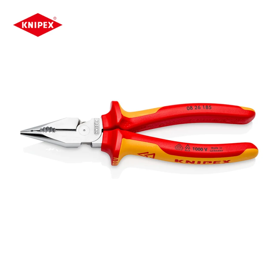 Knipex Tool Needle Nose Combination Pliers1000V Isolato Con Impugnature Multicomponenti Vde-Testato 08 26 185