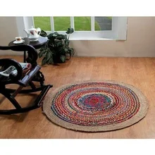 

Rug Jute & Cotton Natural Braided Style Reversible Modern Rug Rustic Look Rug