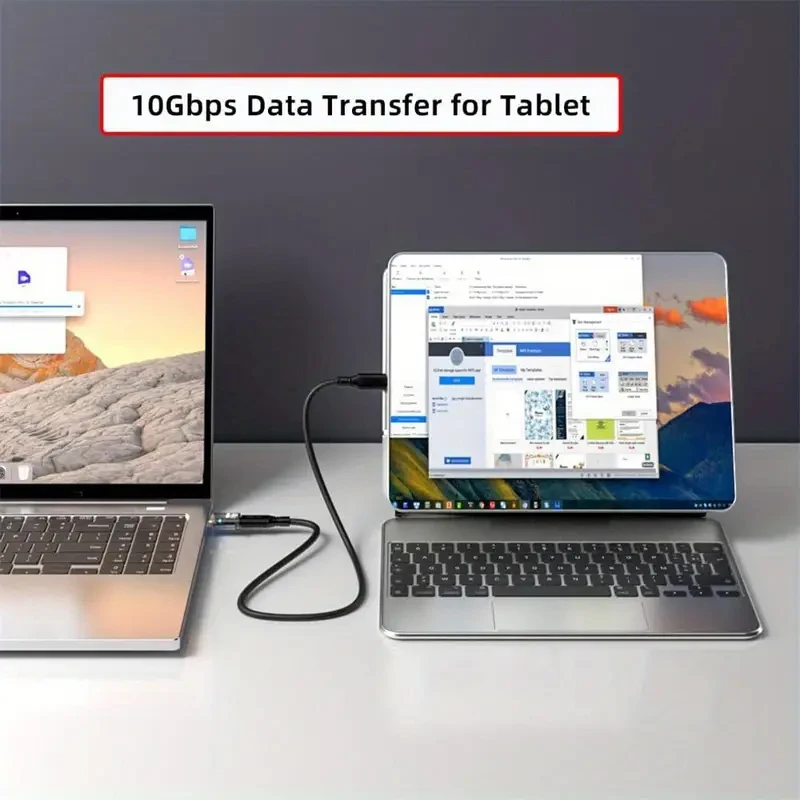 2개입 USB to USB C 어댑터 OTG, 120W 고속 충전 지원, 타입 C(여성) to 타입 A(남성) 투명 어댑터, 노트북, 맥북용