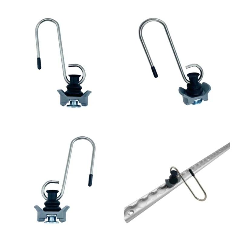 1pc/4pcs Tie Down Anchors Hooks for Airline Rails Easy Installation Securing Cargo Hauling Accessory for Transportation