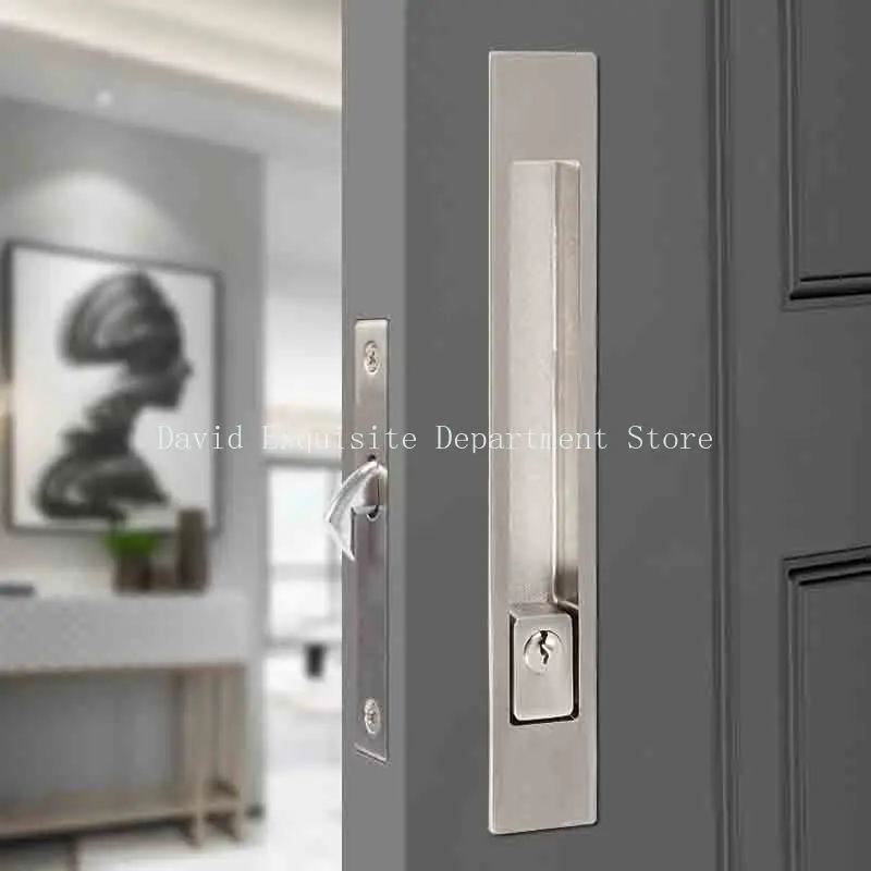 Wooden Door Hanging Wheel Sliding Door Lock Sliding Lock Interior Kitchen Hook Invisible