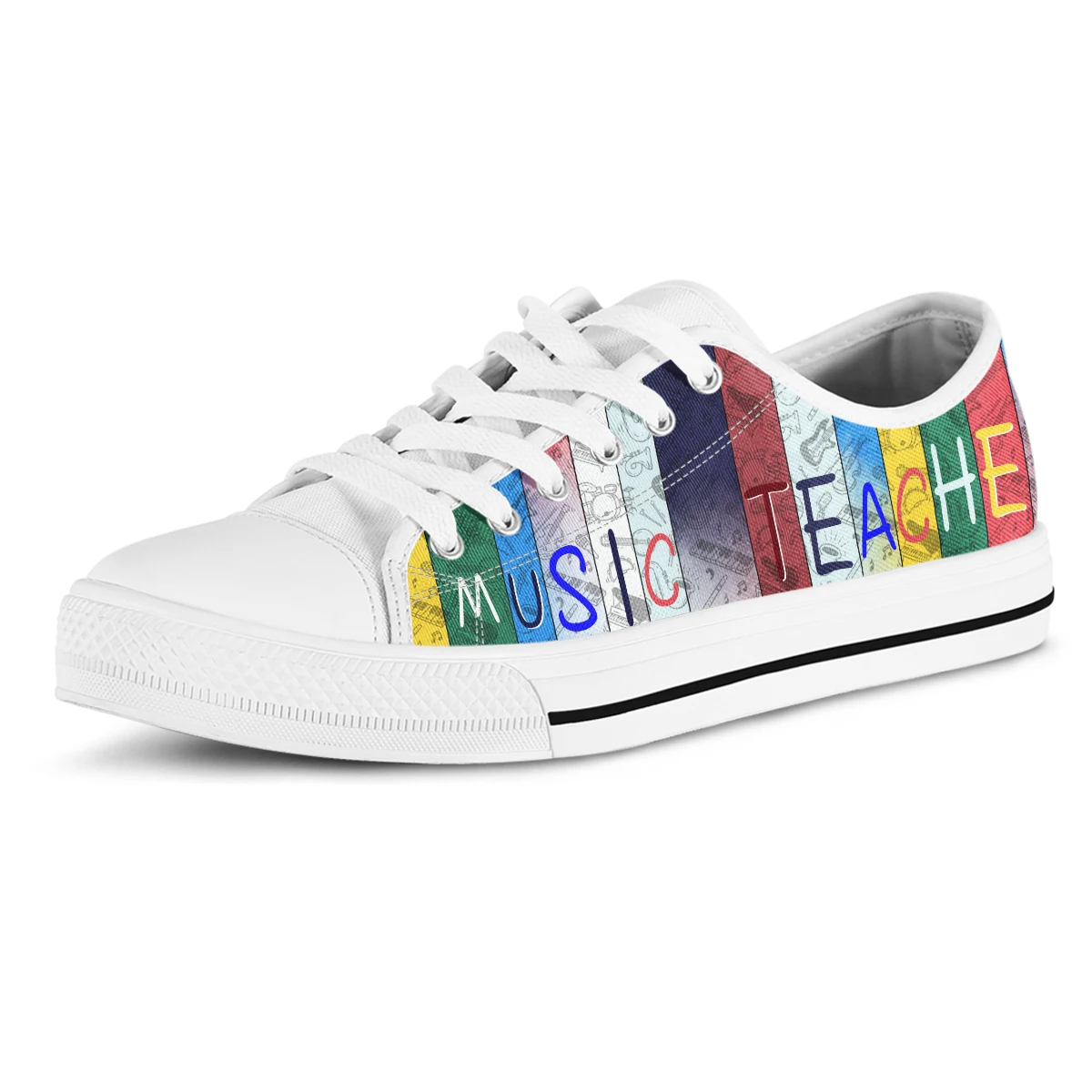 Music Teacher Designer Sneakers Fashion Shoes Women Low Top Canvas Shoes For Lady Breathable Casual Summer Sport Shoes