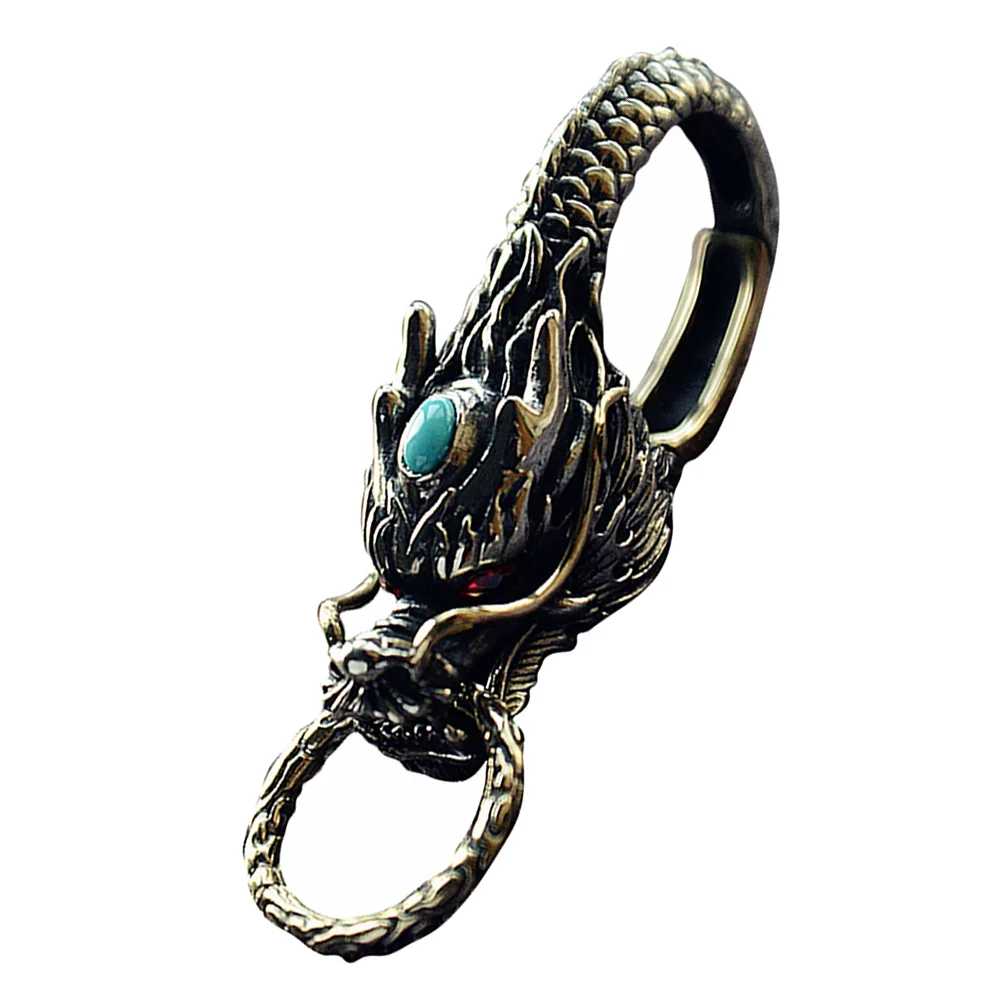 

Waist Buckle Bag Accessories Auto Car Chinese Dragon Pendant Keychain Accessory