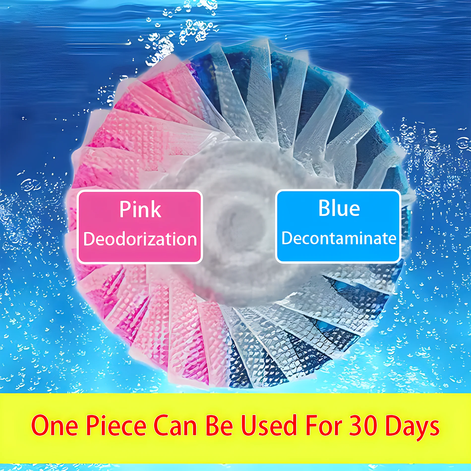 3/2/1 Pcs Toilet Cleaner Rose Fragrance Drain Tank Cleaning Tablet Freshener Deodorization Stain Remover Home Bathroom Products