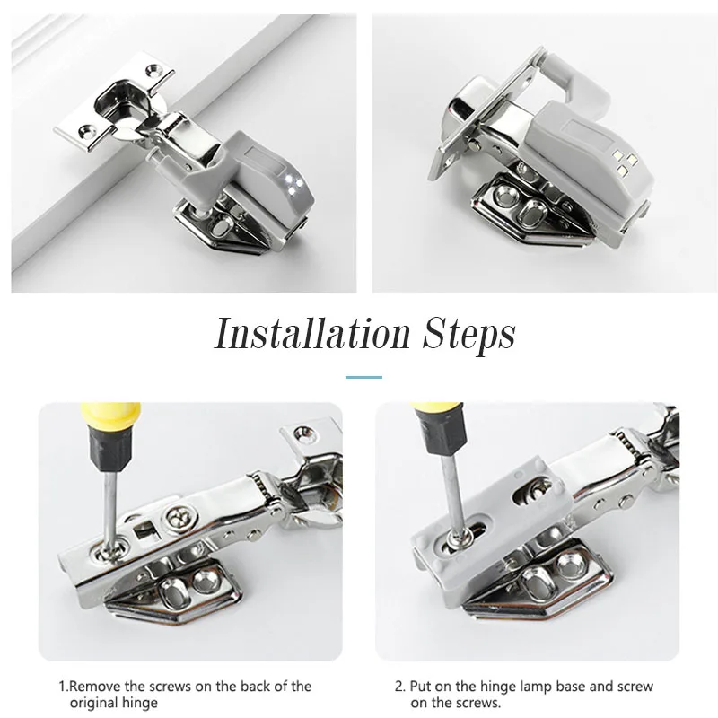 Description Picture 6 of itemLED Inner Hinge Lamp Under Cabinet Lights Universal Wardrobe Cupboard Sensor Lights for Bedroom Kitchen Closet Night Lamp