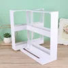 2 Layer Kitchen Storage Slide Cabinet Rotating Organize Spices Jar Bottle Storage Rack Kitchen Bottle Storage Organizer Shelves 4