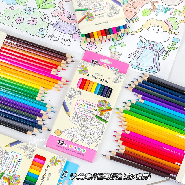 Drawing Colored Pencil for Kids Stationery Set 12-24 Color